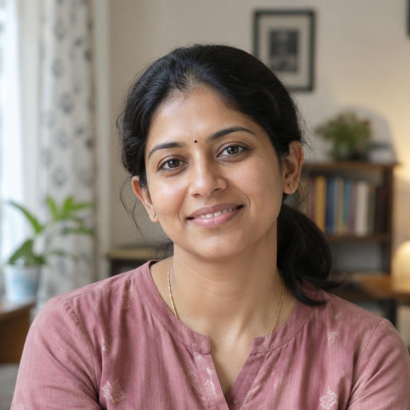 Illustrative portrait of an Indian mother